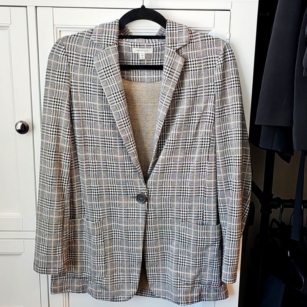 MAXSTUDIO Plaid Blazer